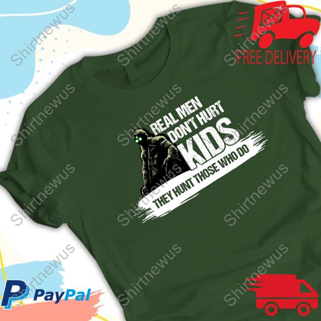 Real Men Don't Hurt Kids We Fight Monsters Hunter T-Shirt
