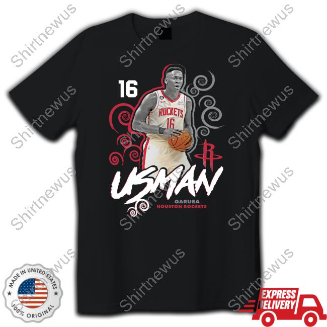 Usman Garuba Houston Rockets Player Name & Number Competitor T-Shirt