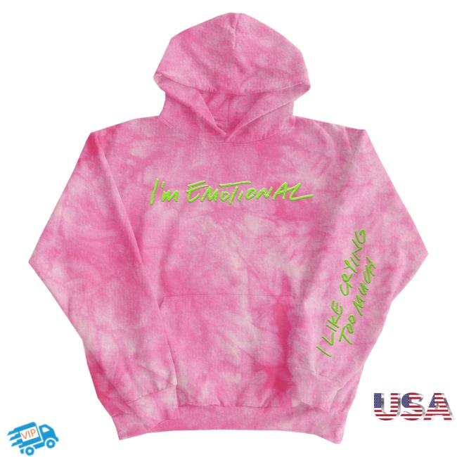 Official Anne-Marie Merch Store Anne Marie Im Emotional Tie Dye Hoodies Pink Anne - Marie Apparel Clothing Shop AnneMarie