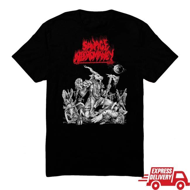 Official 20 Buck Spin Merch Savage Necromancy - Feathers Fall To Flames Top Shirt