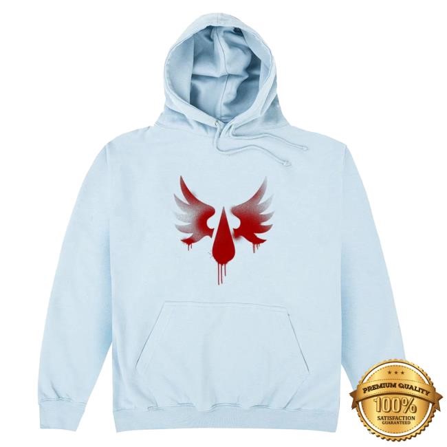 Blood Angels Graffiti Insignia Hoodie Official Warhammer Merch Store Shop