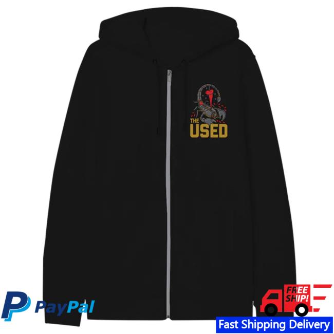 The Used Band Merch Shop Scorpion Zip Hoodie