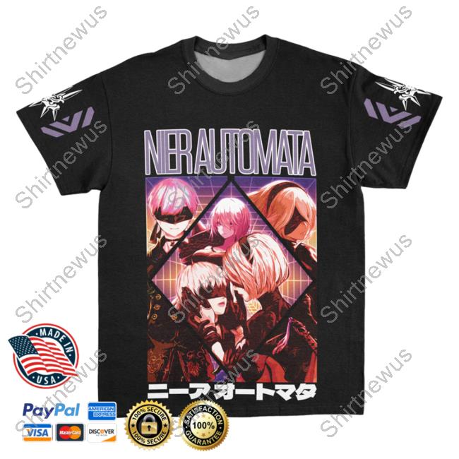Official Anime Ape Clothing Yorha Units Nier Automata Streetwear Top Shirt Animeape