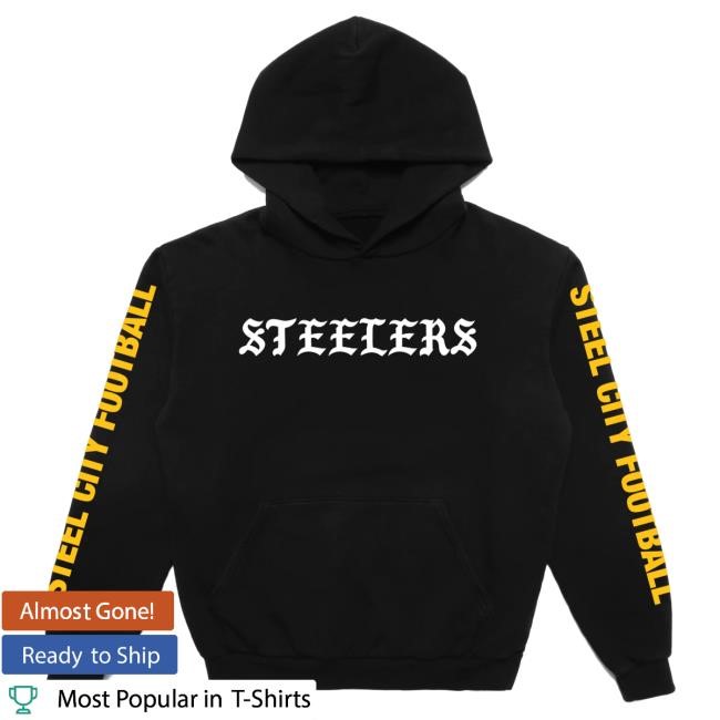 Official Born X Raised + Steelers Classic Hooded Sweatshirt: Black NFL 2025 Kickoff
