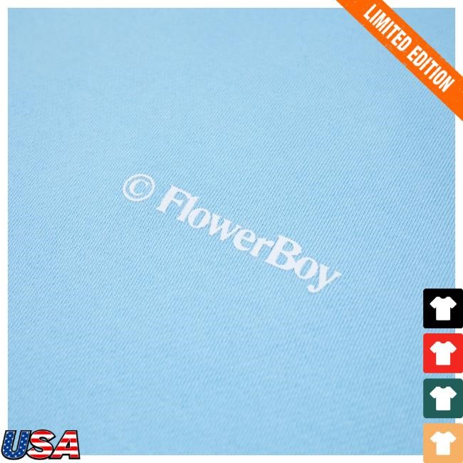 Official Tyler The Creator Merch Store Shop Save The Bees Pullover Hoodie Light Blue by Golf Wang