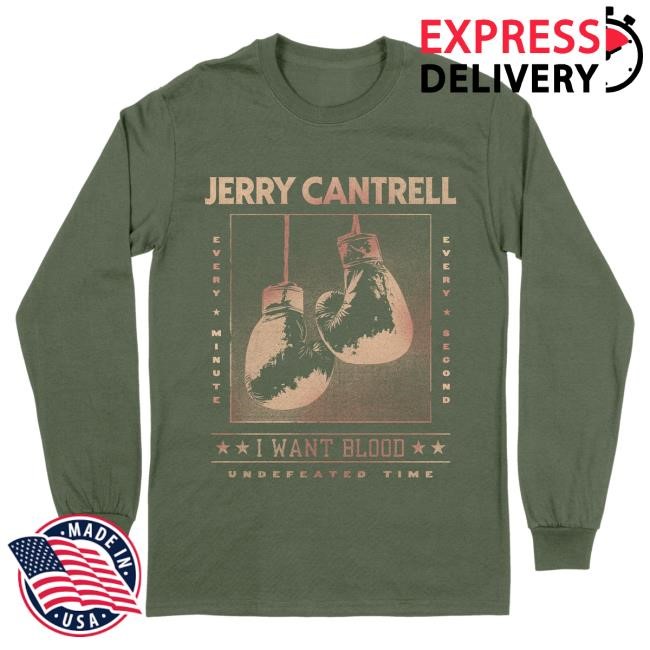 Official Jerry Cantrell Merch Jerry Cantrell - I Want Blood Undefeated Time Long Sleeve T-Shirt