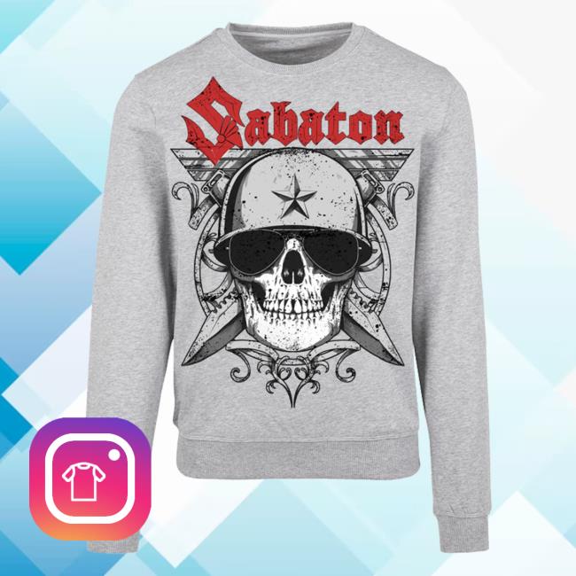 Official Sabaton Merch Store Sabaton Unknown Soldier Grey Crewneck Sweatshirt Sabaton Shop