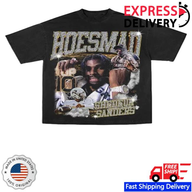 Official Hoesmad Merch Shedeur Sanders Black Shirts