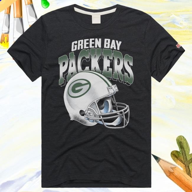 Green Bay Packers Gradient Helmet T Shirt Homeage – | Green Bay Packers Official | NFL Football