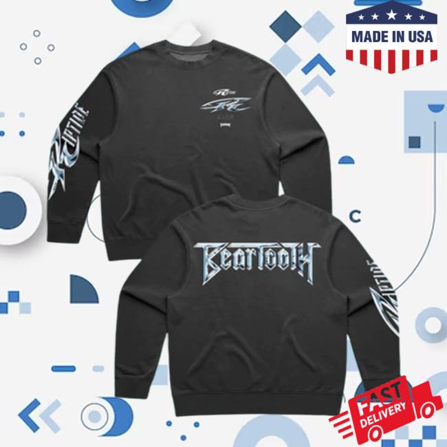 Official Beartooth Merch Riptide Faded Hoodies