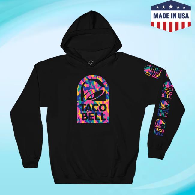 Taco Bell Pattern Logo Hooded Sweatshirt