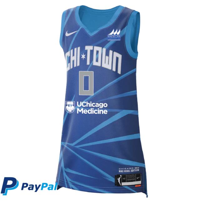 Official Chicago Sky Merch Store Diamond Deshields Rebel Jersey Tshirt Chicago Sky Apparel Shop ChicagoSky