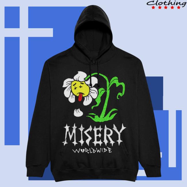 Official Misery Worldwide Misery Worldwide Dead Flower Jumbo Print Sweater Black