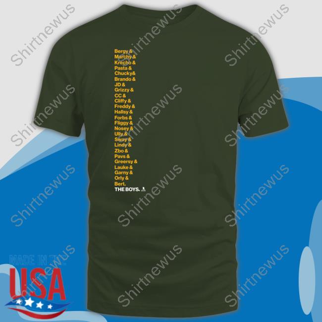 Bruins 2023 The Boys Bergy & Marchy & Krecho & Pasta & Chucky Shirt