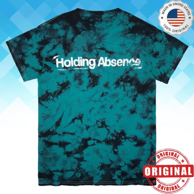 Official Merch Bar Holding Absence Crooked Melody Shirt New Teal Tie Dye MerchBar