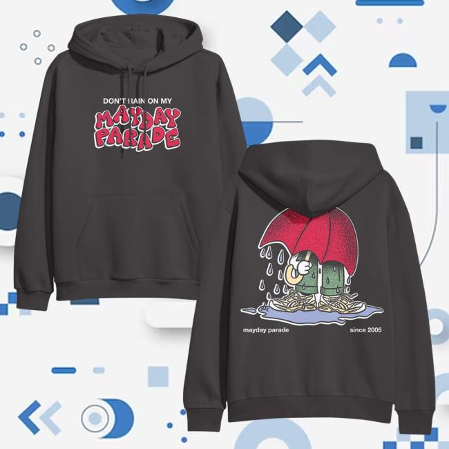 Official Merch Now Mayday Parade Don't Rain Railroad Grey Attractive Hoodie MerchNow