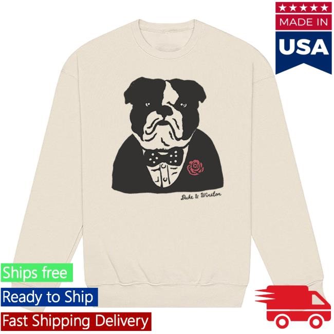Cultural Tribute Duke & Winston Churchill Bulldog Sweatshirt (Heather Dust) | Icon Feel