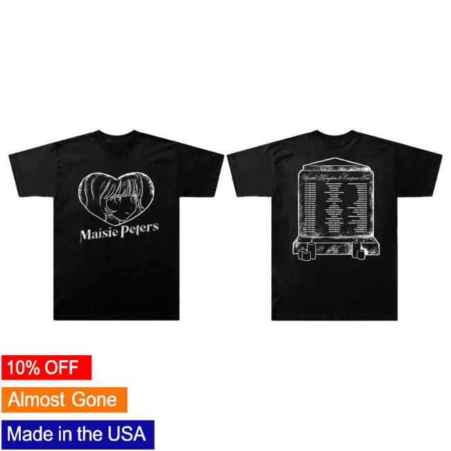 Official Maisie Peters Merch Store Maisie Peters Heart Uk & Europe 2023 Tour Tees