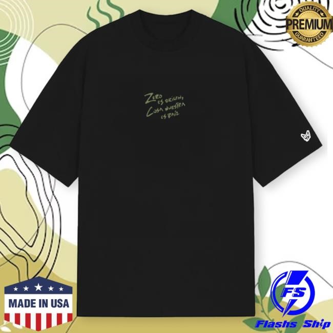 Official Rauw Alejandro Merch Store Zero Tshirt - Black Rauw Alejandro