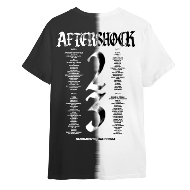 Aftershock 2023 Shop Store Merch 2-Tone Crewneck Sweatshirt Official 2-Tone Aftershock 2023 Long Sleeve Tee