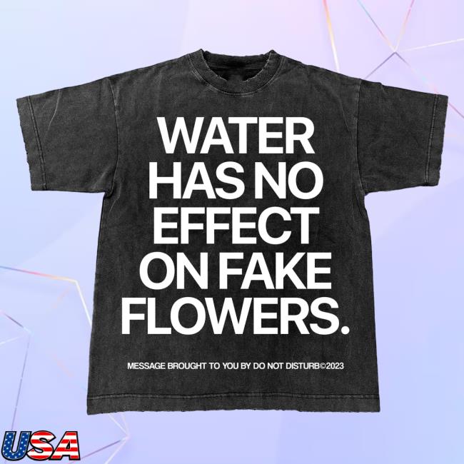 Do Not Disturb Clothing Store Shop Dnd By Ferris Water Has No Effect On Fake Flowers Hooded Sweatshirt Black