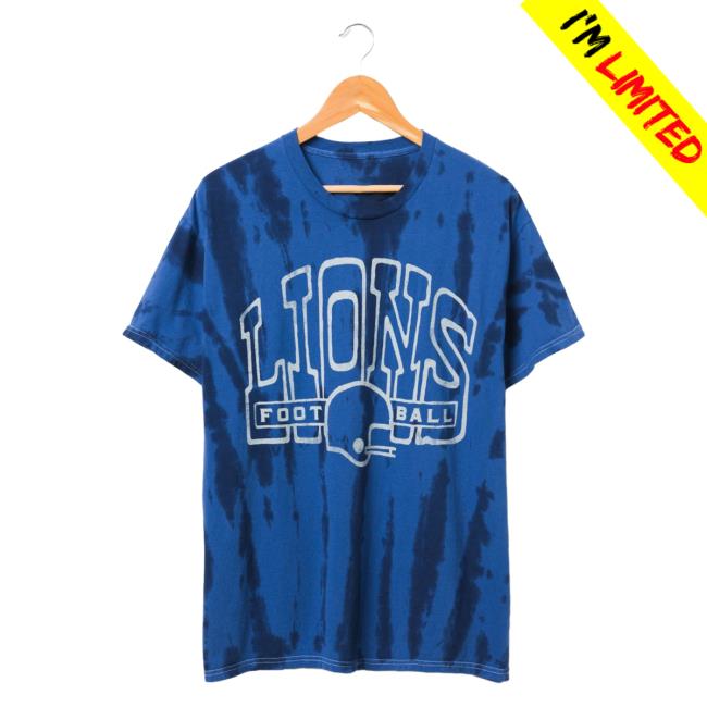 Official Junk Food Apparel Clothing Store Shop Tie-Dye Junkfoodclothing Lions Football Tie Dye Shirt 2023