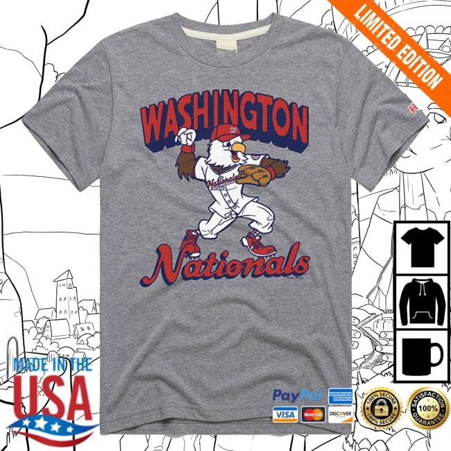 Screech Washington Nationals Grey Homage Screech Short Sleeve Fashion Shirt | Rally House Official Merch Store – Buy Official MLB T Shirt