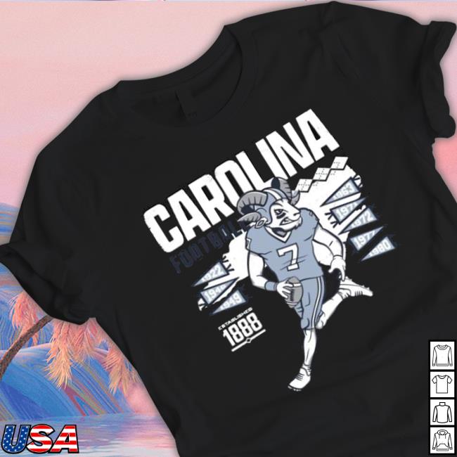 Carolina Football Unc Tar Heels Established 1888 Hoodie