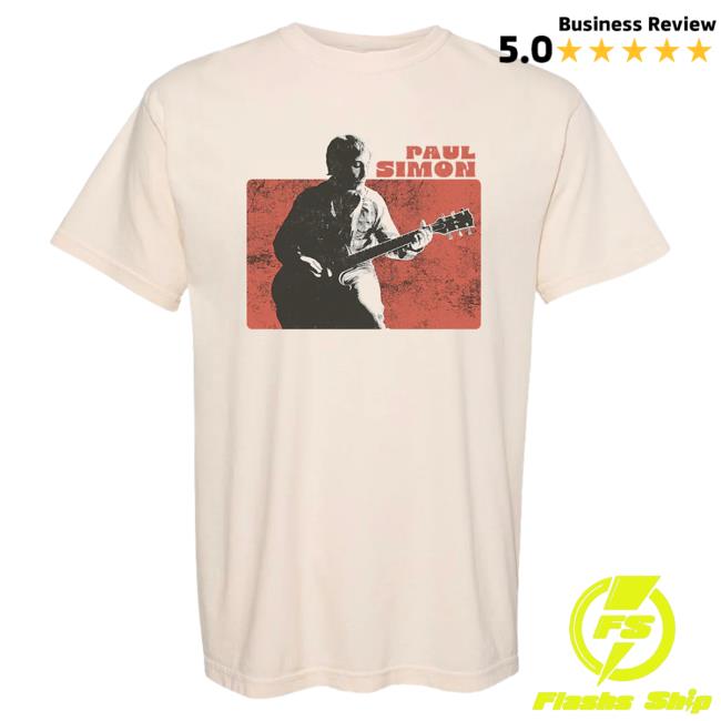 Official Paul Simon Merch Store Paul Simon Natural Guitar Popover Shirt