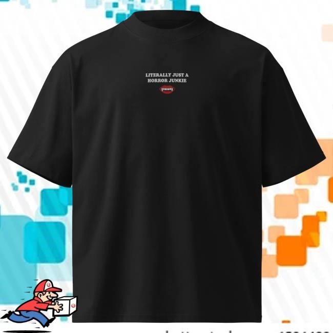 Official Murder with my Husband Horror Junkie Oversized Shirt MWMH Postcat