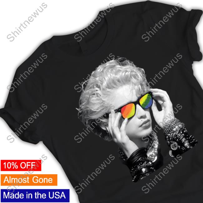Official Madonna 50 Number Ones The Rainbow Edition Distressed Sweatshirt