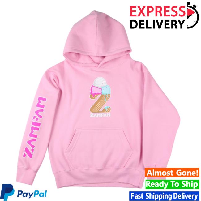 Rebecca Zamolo Merch Ice Cream Zamfam Crewneck Sweatshirt
