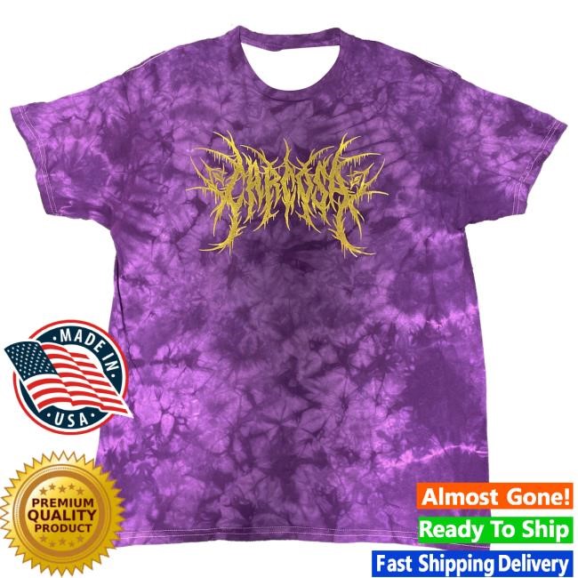 Official Carcosa Merch Store Carcosa Gold Foil Hot Shirt (Amethyst Dye) Carcosa Apparel Clothing Shop Carcosabc