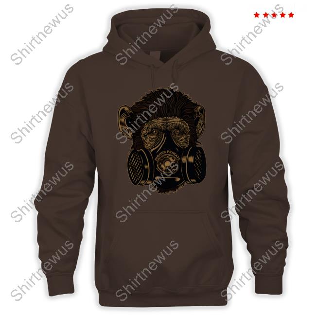 Joe Rogan Gas Mask Chimp Espresso Shirt