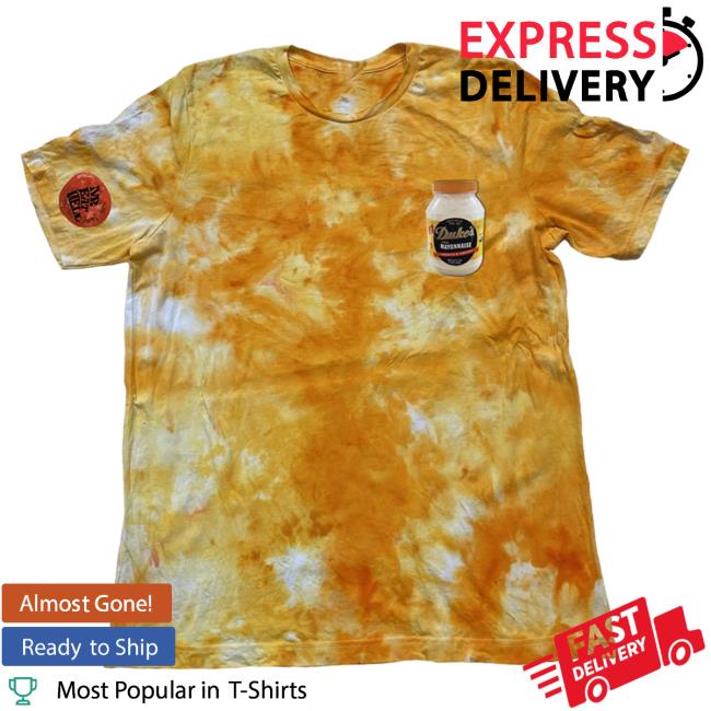 Official Mr Eatwell Clothing Mr Eatwell X Duke's Mayo New Shirt In Mustard Ice Tie Dye Mreatwell