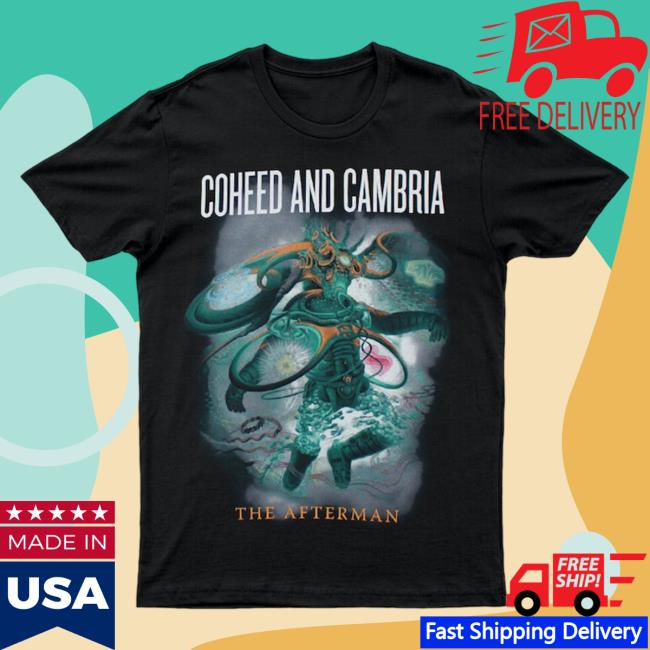 Official MerchBar Coheed And Cambria Merch Bar Afterman Black Tshirt Australian Tour 2013 Tee Shirt