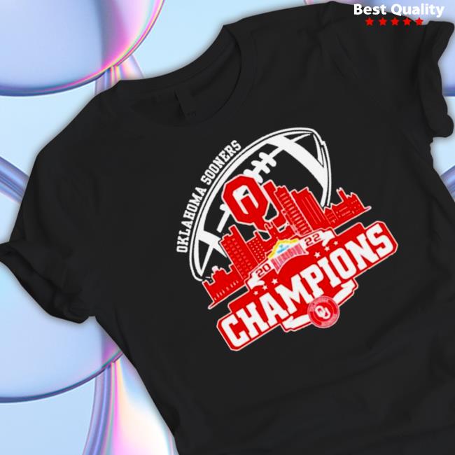 Oklahoma Sooners Logo Alamobowl City 2022 Champions TShirts