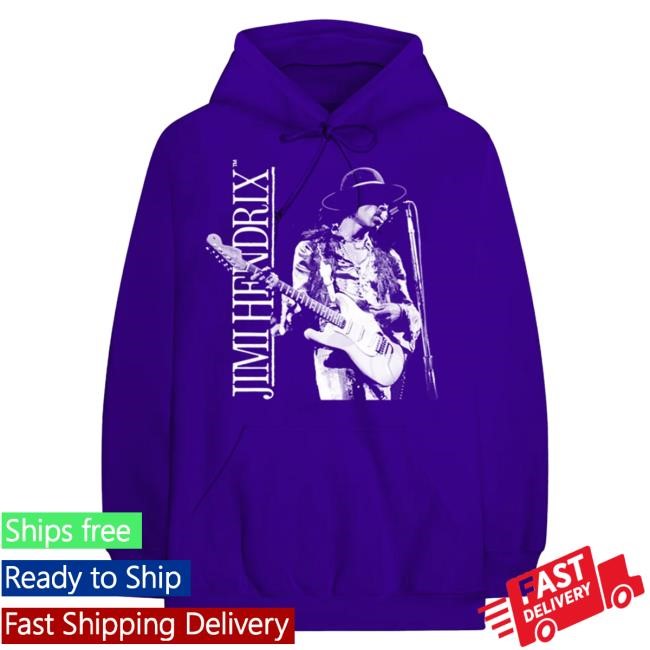 Official Jimi Hendrix Merch Store Jimi HENDRIX Purple Photo Hoodie