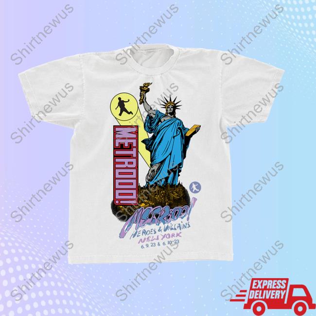 Official Metro Boomin Clothing Store Shop Ny Heroes & Villains T-Shirt Metroboominshop Merch