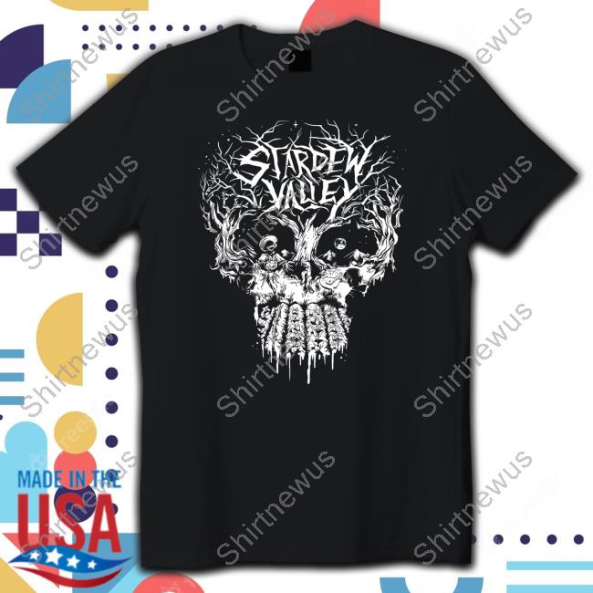 Stardew Valley The Yetee Merch Skulldew Valley Tee