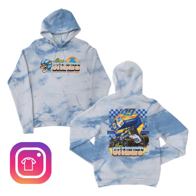 Official Brad Sweet Racing Store Brad Sweet Classic Cat Pull Over Hoodie Sky Cloud Crystal Tie Dye