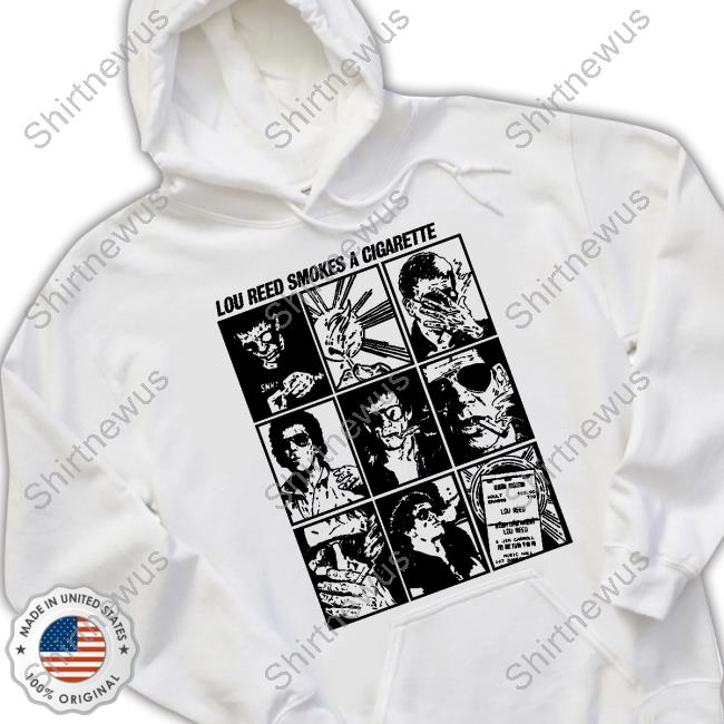 Lou Reed Smokes A Cigarette Long Sleeve Tee
