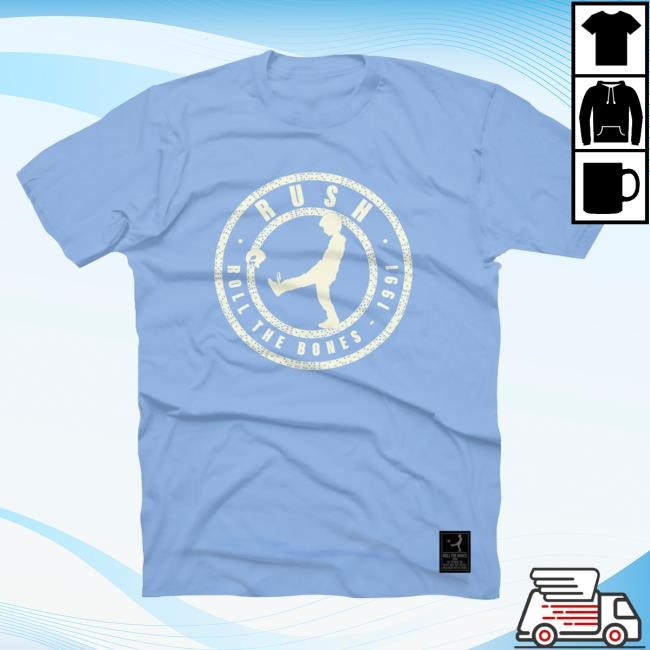 Official Rush Band Roll The Bones Kickman Attractive Shirt