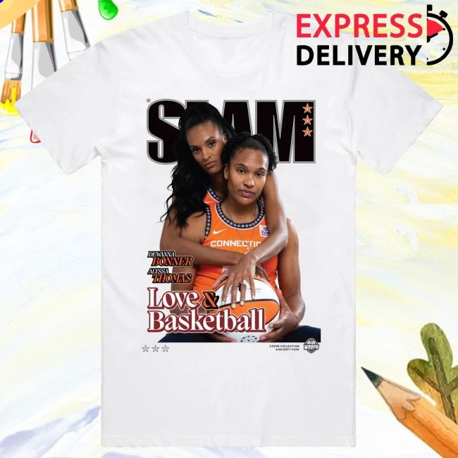 Official Slam Merch Store Shop SLAM Cover Tshirt - Alyssa Thomas + DeWanna Bonner (SLAM 251) Tshirt Slam Goods Apparel
