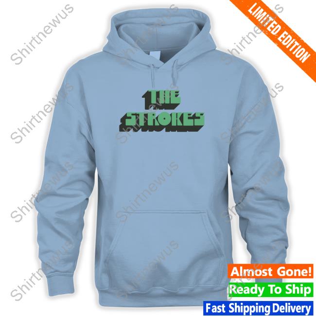 Official The Strokes Vintage Text Shirt Long Sleeve Tee Shirt