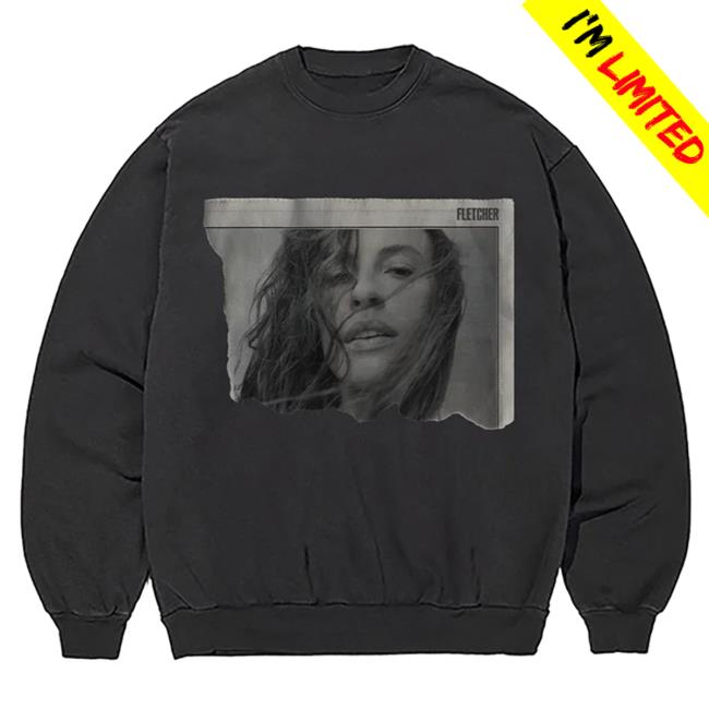 Official Fletcher Merch Store Fletcher Newsprint Hooded Sweatshirt Fletcher Clothing Shop