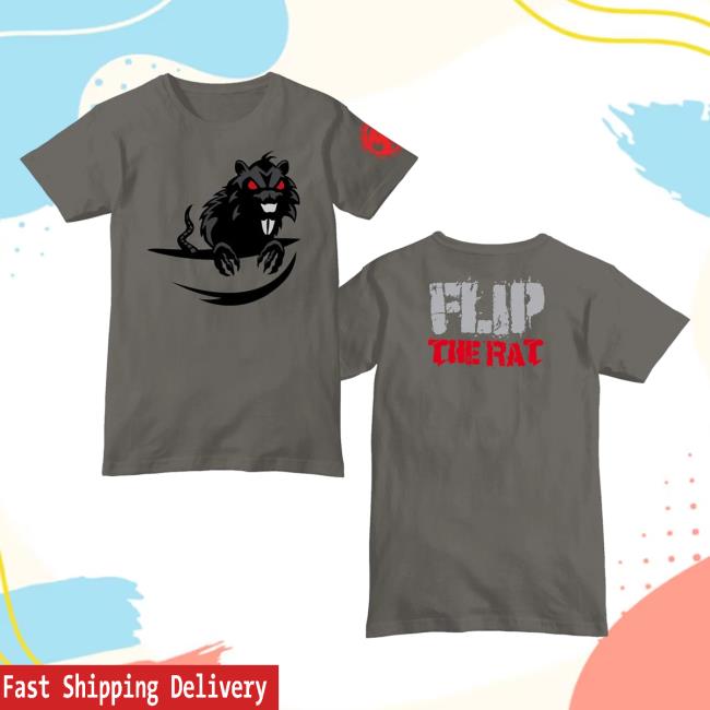 Official Icp Merch Clothing Store Insane Clown Posse Flip The Rat Charcoal T Shirt
