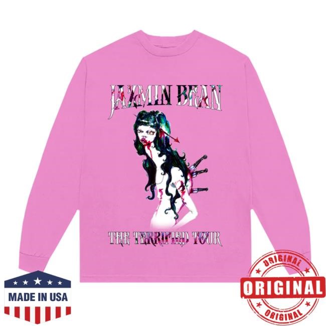 The Terrified Tour Illustration LS Shirt - Jazmin Bean Official Store
