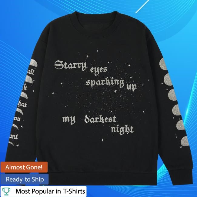 Official Taylor Swift Merch Store Shop Taylor Swift Sparking Up My Darkest Night Popover Sweatshirt TaylorSwift