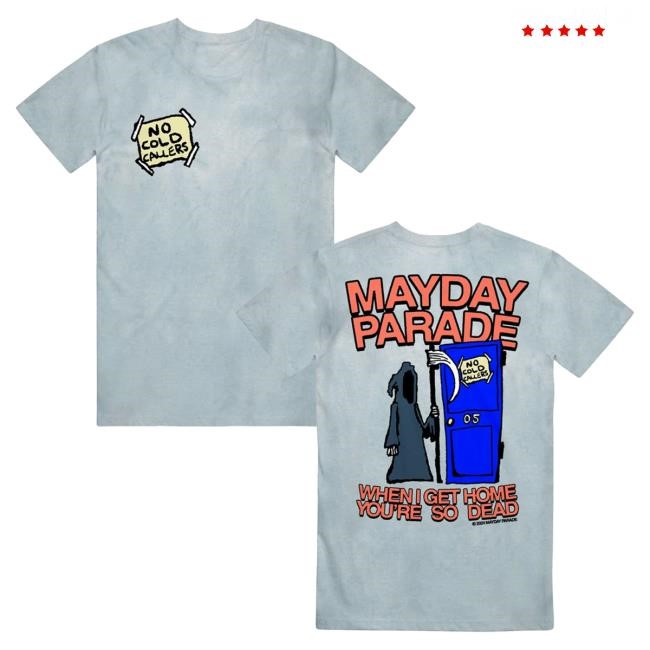 Official Mayday Parade Merch Store Shop Mayday Parade Grim Reaper Ocean Colorblast Tees